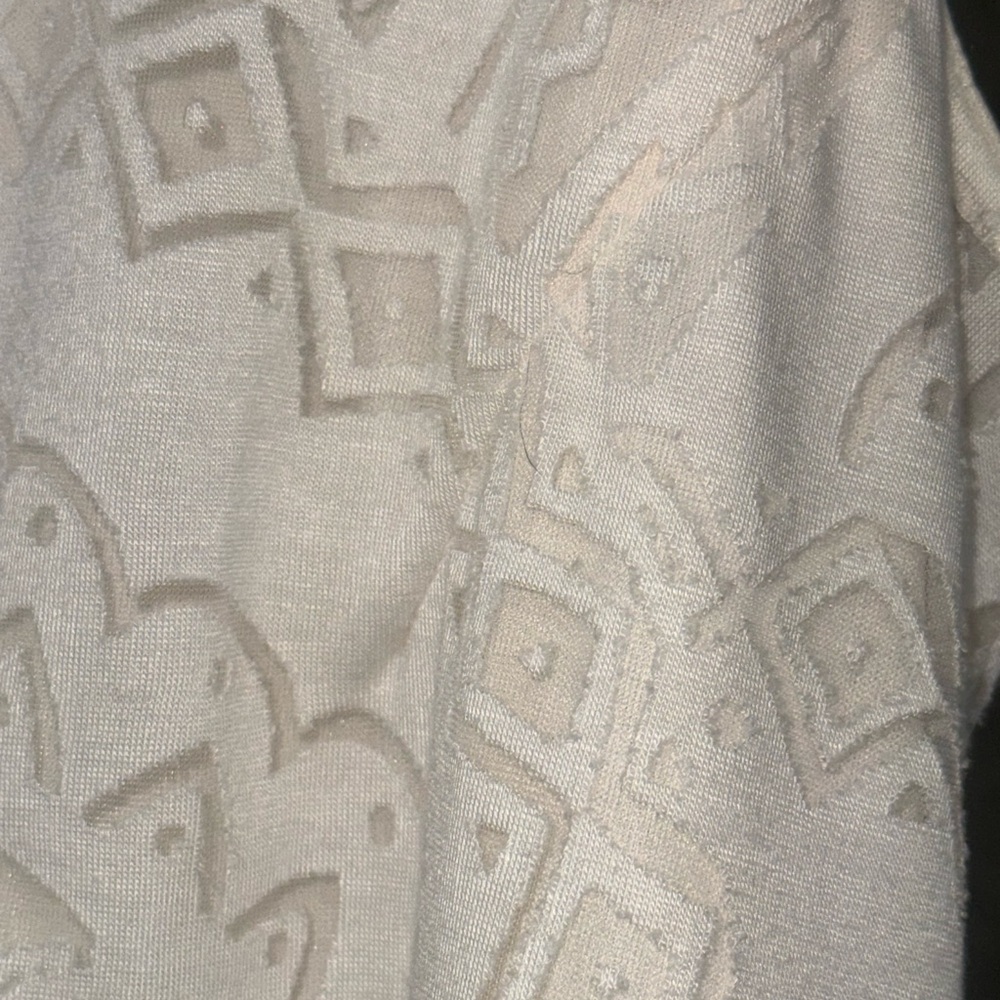 ONE WORLD Cream Crochet Lace Maxi Dress - Picture 6 of 7